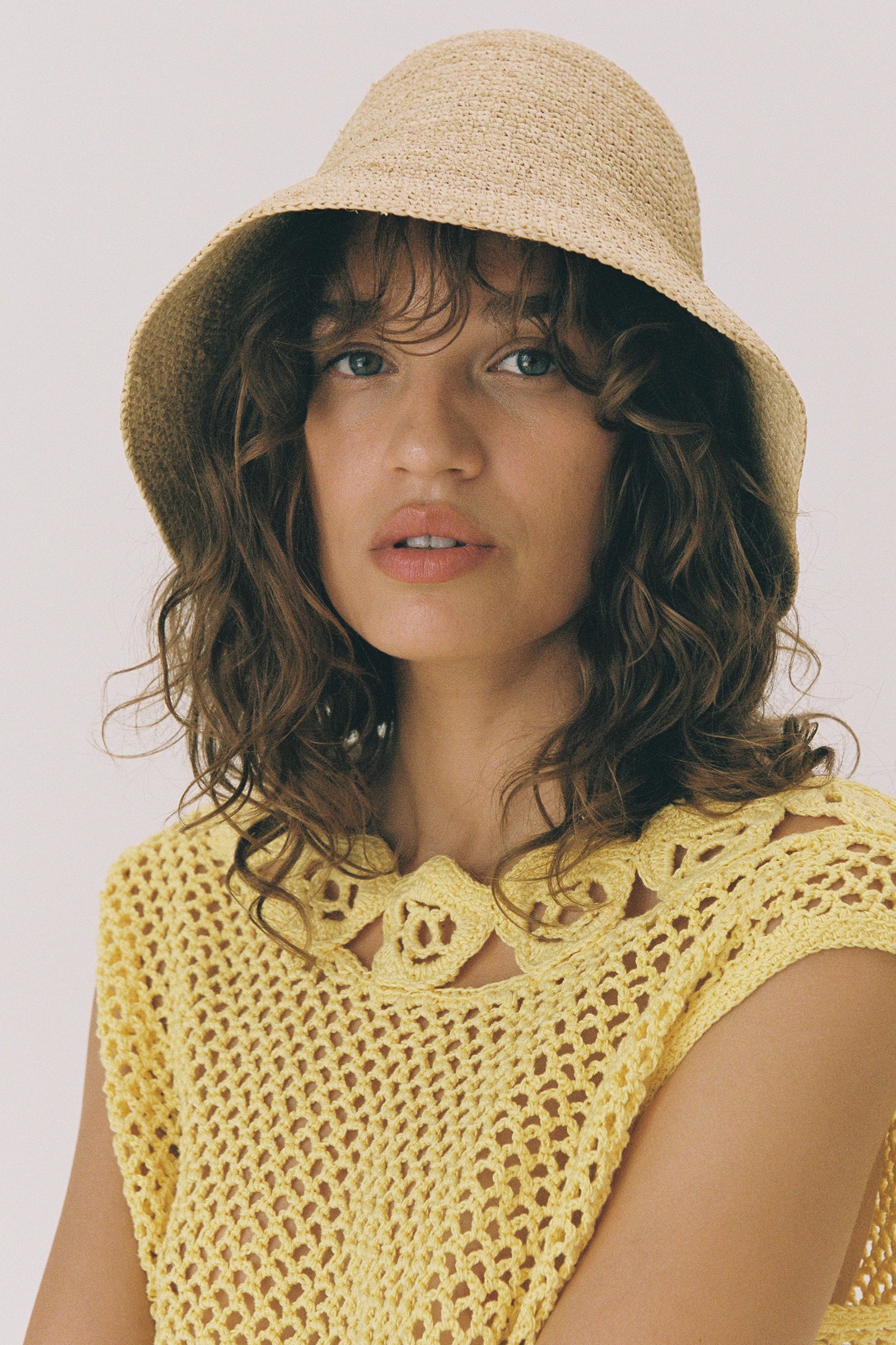 Shoal - Straw Bucket Hat (Packable for Travel) | Lack of Color [US]