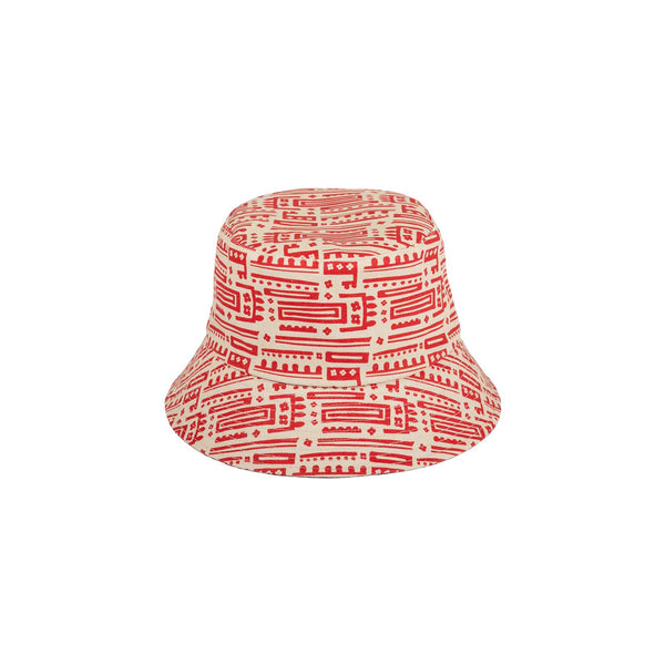 Shore Bucket - Cotton Bucket Hat in Red
