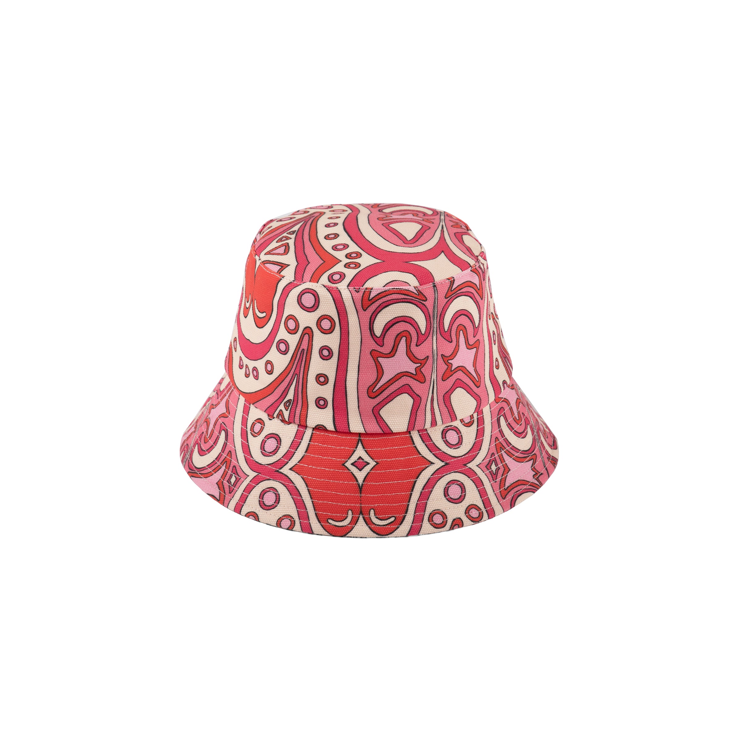 Red bandana cheap bucket hat