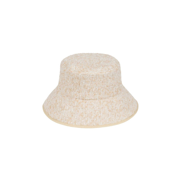 Vacay Bucket - Polyester Bucket Hat in Cream