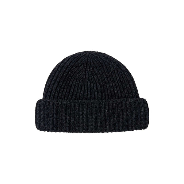 Wharfy Beanie - Yarn Beanie in Charcoal