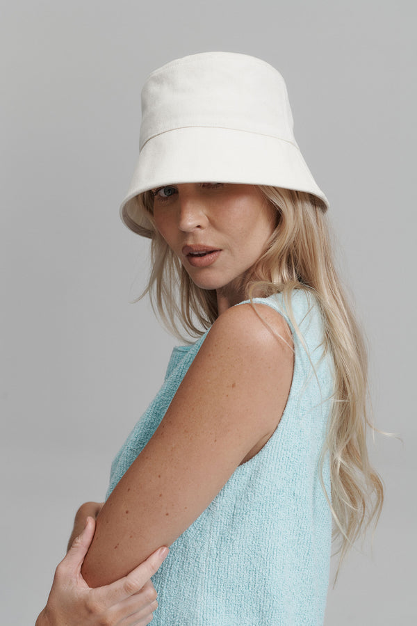 Lack of Color Cream Hat Puffer Bucket Hat (Cream) | Lack of Color [EU] main image 4