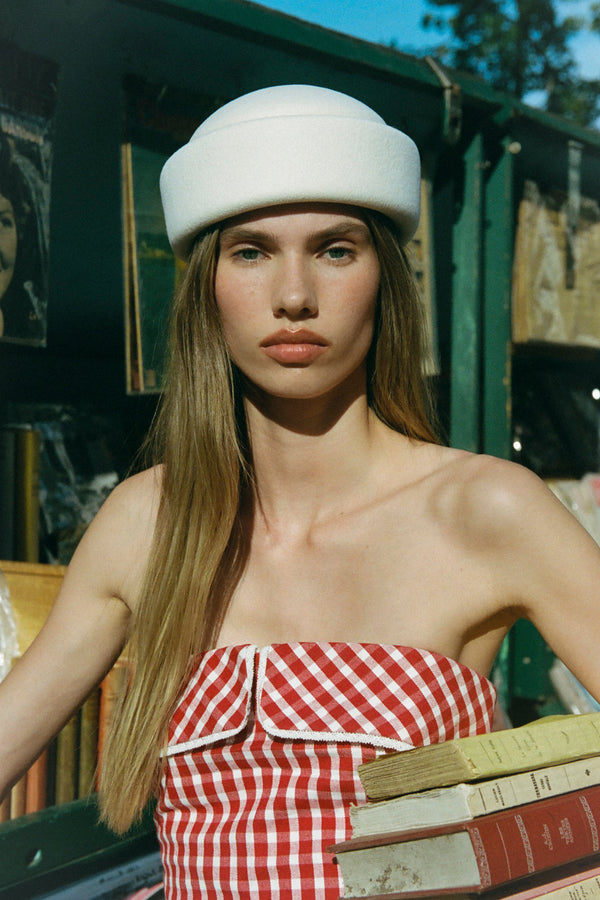 Gigi Pillbox - Ivory