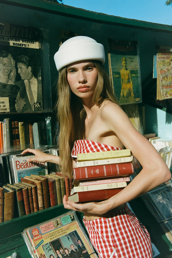 Gigi Pillbox - Ivory