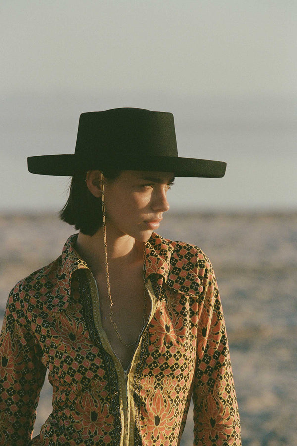 Lack Of Color Black Sierra Boater Wide Brim Hat Lack Of Color | Accessories | New With Tags Lack Of Color  main image 3