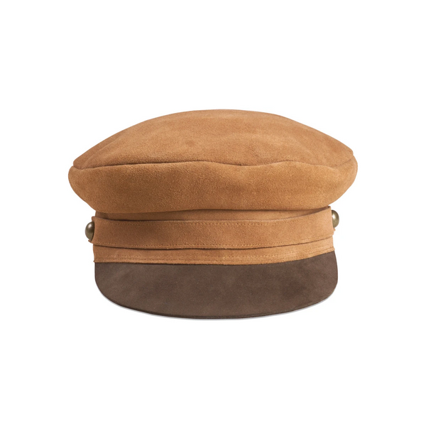 Lola Cap - Suede Cap in Brown