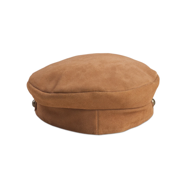 Lola Cap - Suede Cap in Brown