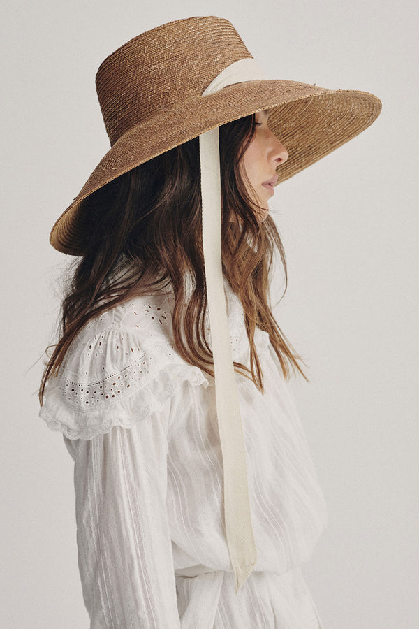 Paloma Sun Hat - Sepia