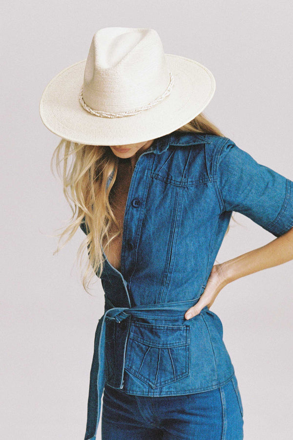 Paradise Fedora Hat (Cream) | Lack of Color [US]