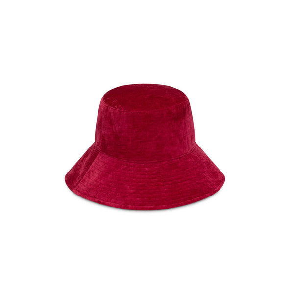 Vacay Bucket - Cotton Bucket Hat in Red
