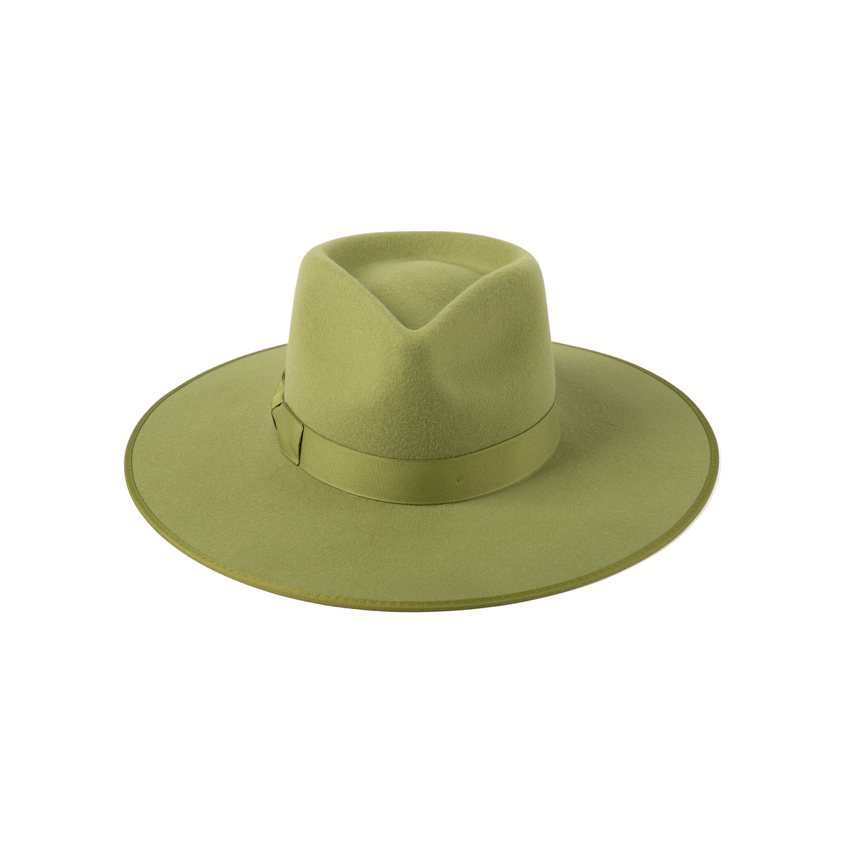 Cactus Rancher Wool Felt Fedora Hat in Green - Lack of Color US