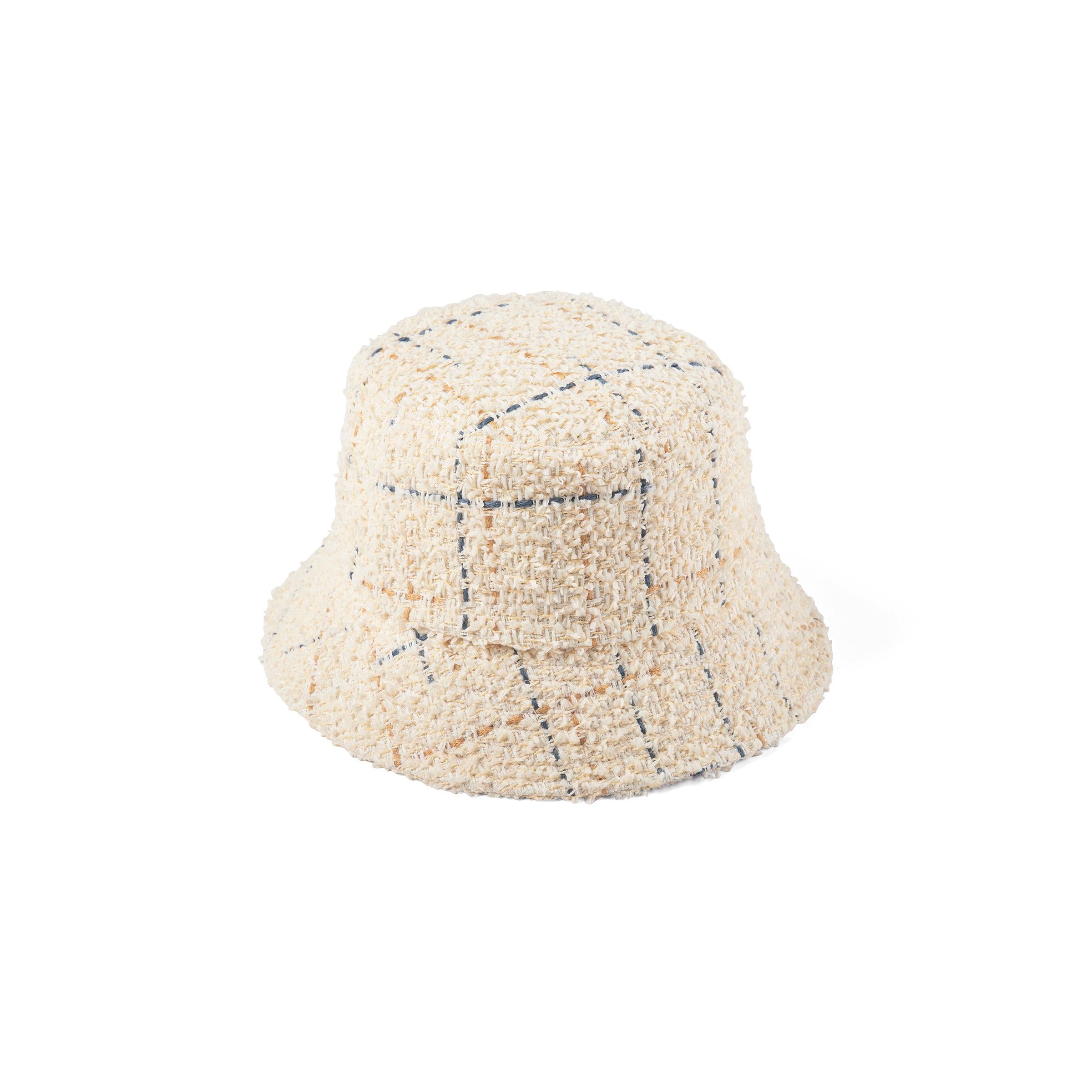 d:bel gold tweed bucket hat-