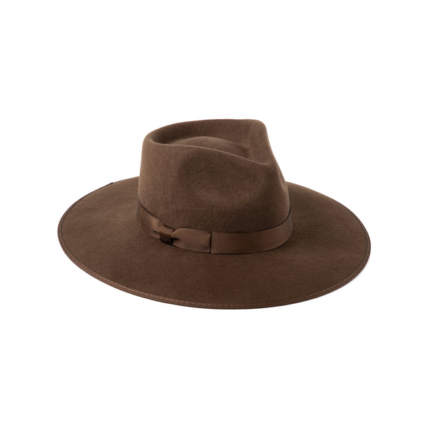 Coco Rancher - Wool Felt Fedora Hat in Brown