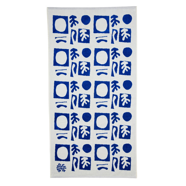 Formes Beach Towel Cotton in Blue