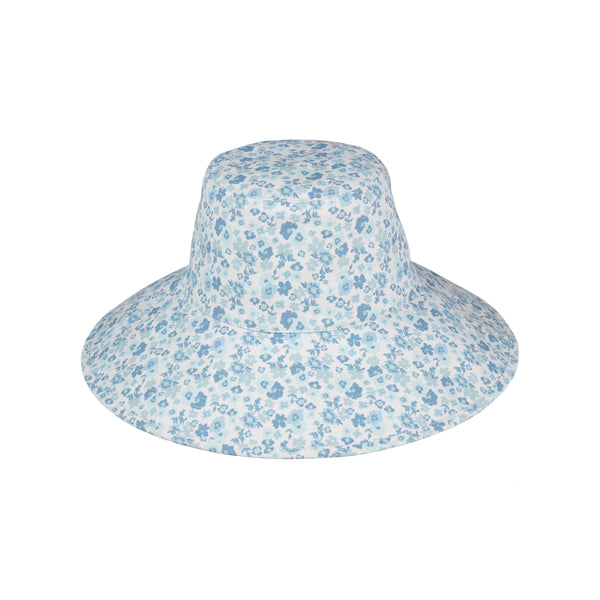 Holiday Bucket - Cotton Bucket Hat in Blue