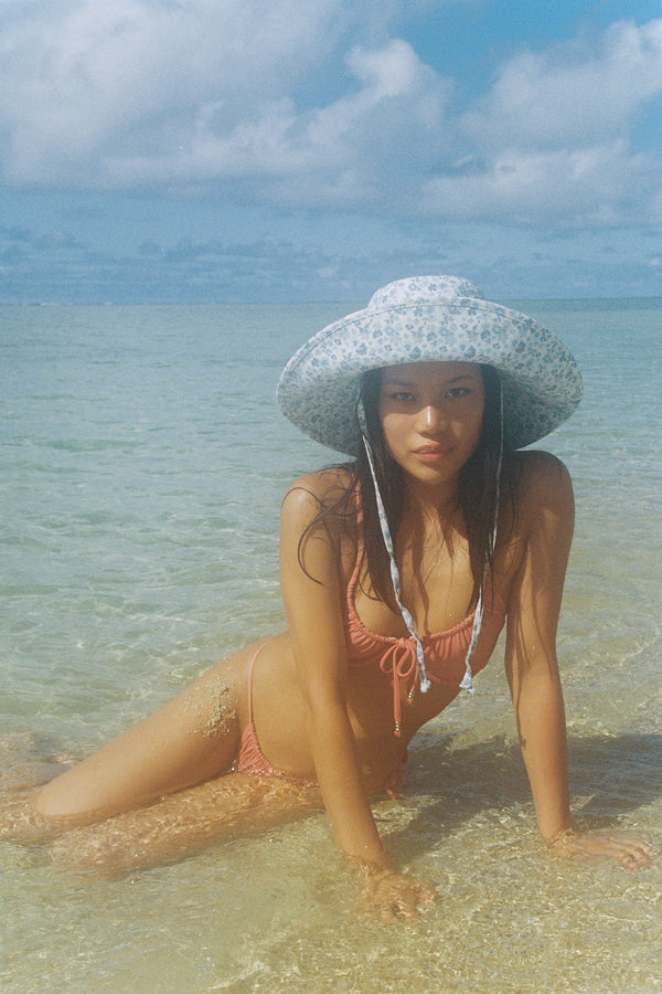 Holiday Bucket - Cotton Bucket Hat in Blue