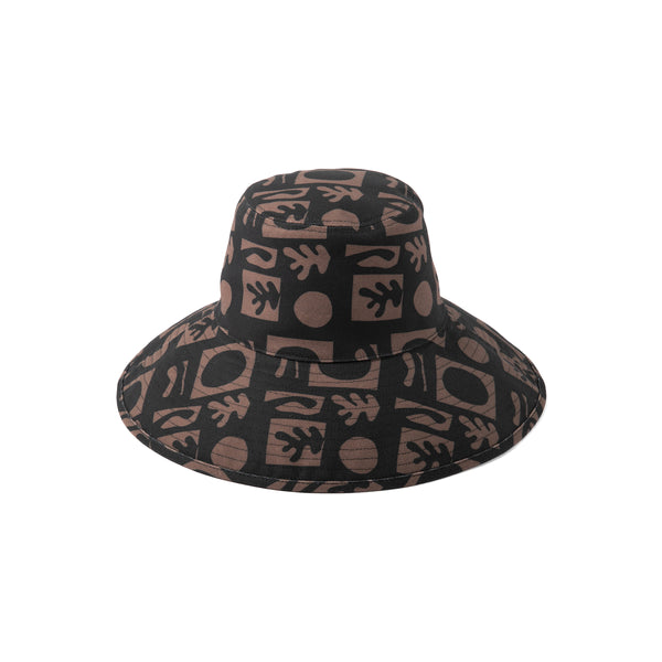 Lotus and Luna Bondi Black & Cream Reversible Bucket Hat