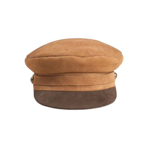 Lola Cap - Suede Cap in Brown
