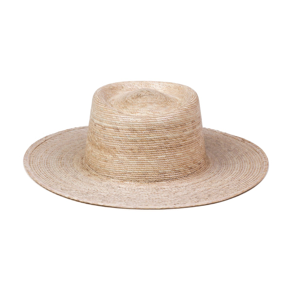 Palma Boater Straw Boater Hat in Natural