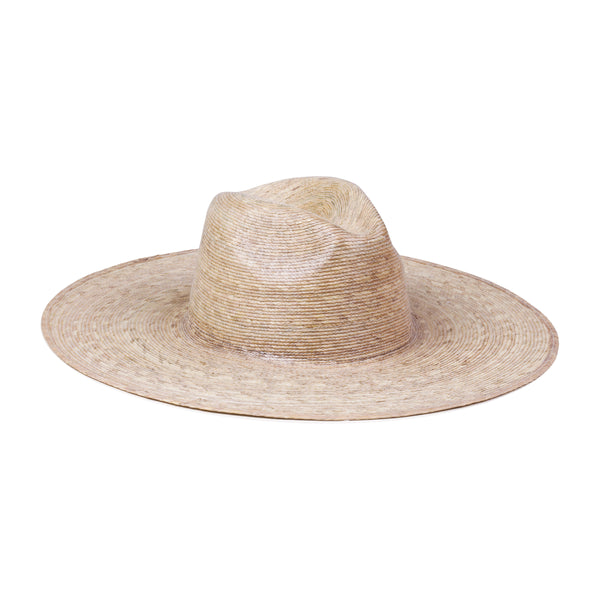Palma Wide Fedora Straw Fedora Hat in Natural