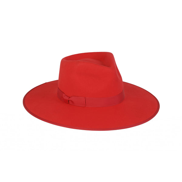 Ruby Rancher - Wool Felt Rancher Hat in Red