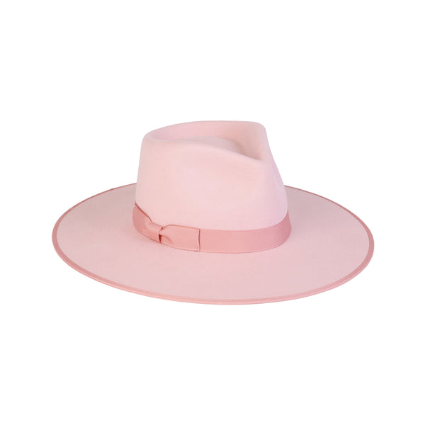 Stardust Rancher - Wool Felt Rancher Hat in Pink