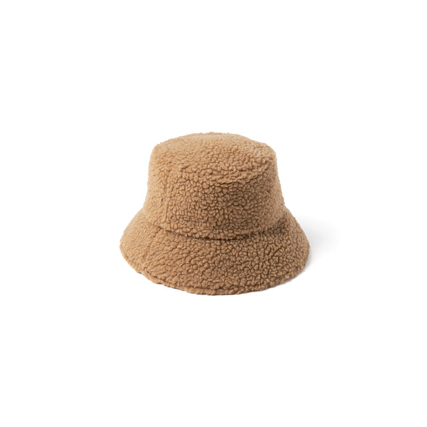 Kids Teddy Bucket - Teddy Bucket Hat in Brown | Lack of Color US