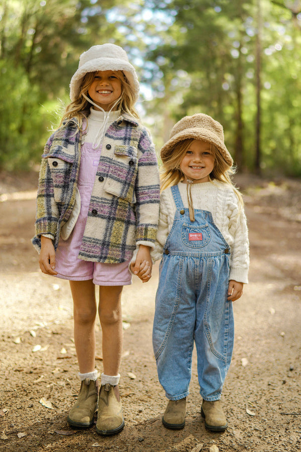 Kids Teddy Bucket Hat (Brown) | Lack of Color [UK] display picture 3