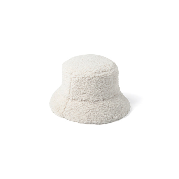 Kids Teddy Bucket Hat (White) | Lack of Color [CA] display picture 1