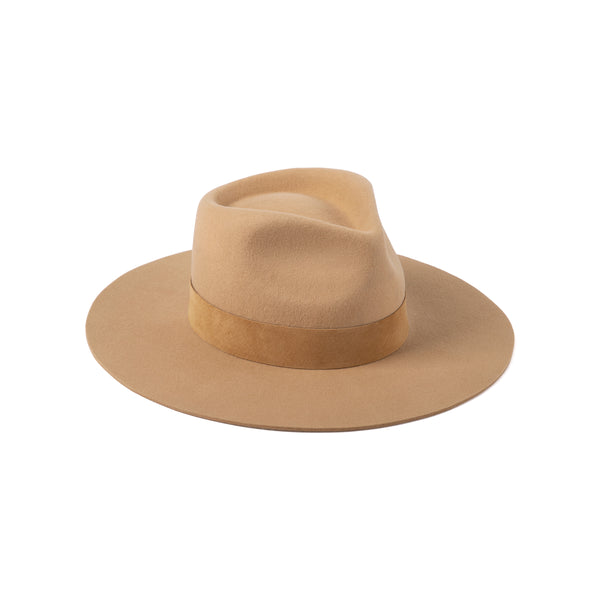 The Mirage - Wool Felt Fedora Hat in Brown