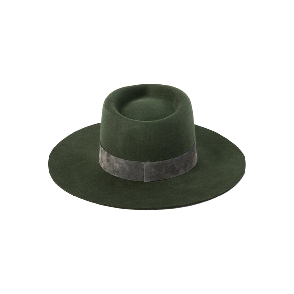The Mirage - Wool Felt Fedora Hat in Green