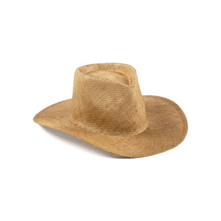 The Oasis - Straw Fedora Hat In Brown 