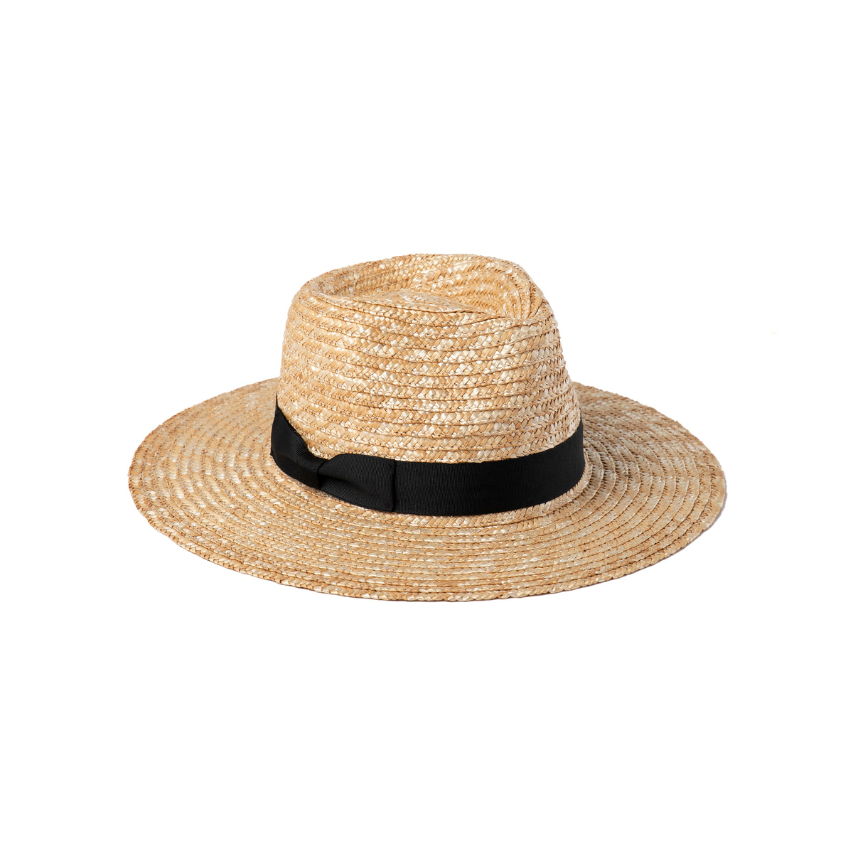 The Spencer Fedora - Straw Fedora Hat in Black | Lack of Color US