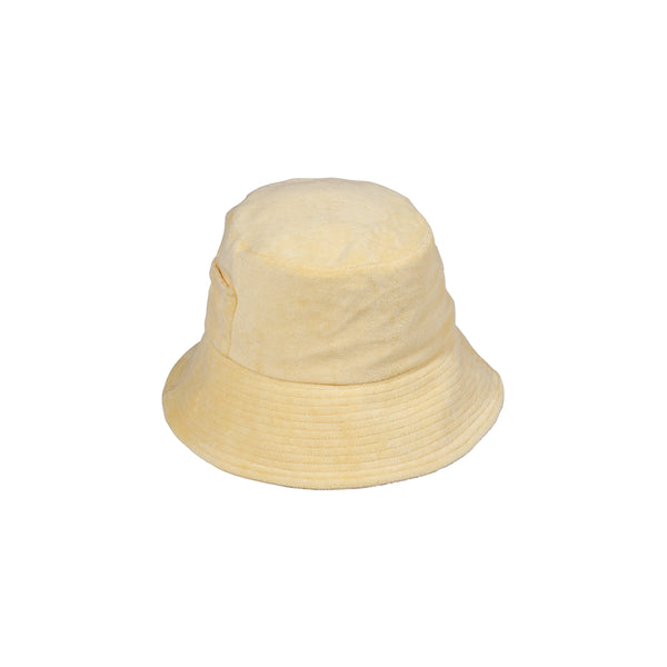 Wave Bucket - Cotton Bucket Hat in Yellow