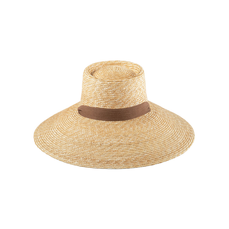 Paloma Sun Hat Straw Boater Hat in Natural Lack of Color US
