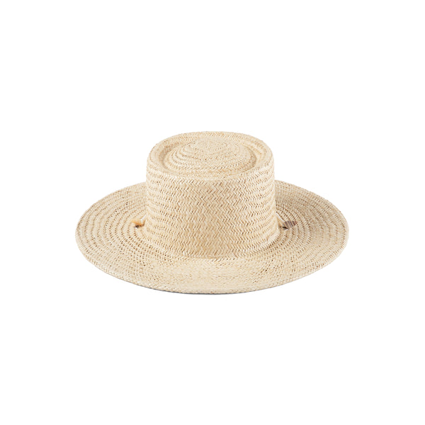 Seashells Boater Straw Boater Hat in Natural