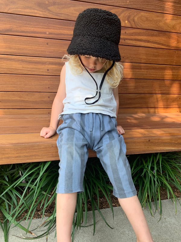 Kids Teddy Bucket - Teddy Bucket Hat in Black