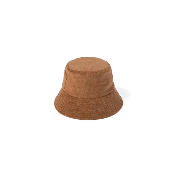 Wave Bucket Cotton Bucket Hat in Brown