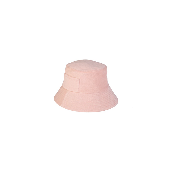 Wave Bucket Cotton Bucket Hat in Pink