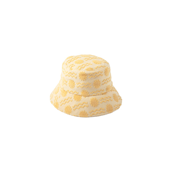 Kids Wave Bucket - Cotton Bucket Hat in Yellow | Lack of Color US